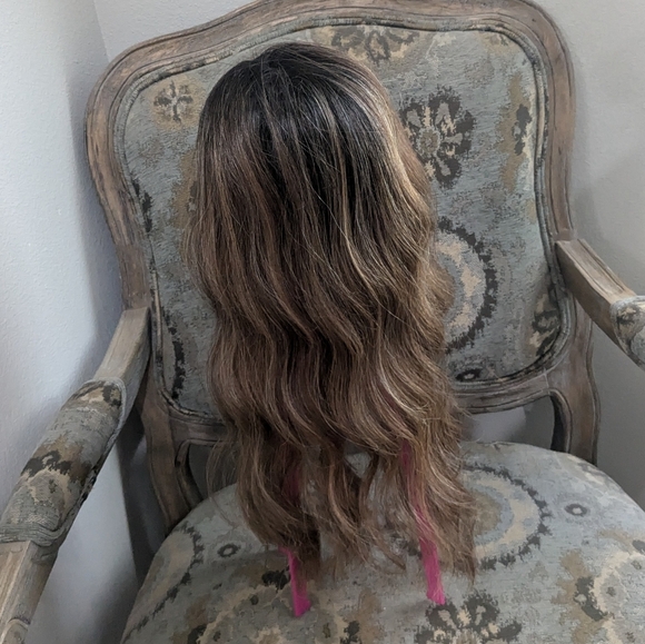 Only one left! BELLETRESS Hair topper lace front mono top -Mocha with Cream. - Picture 2 of 12